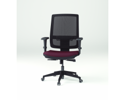 Cadeira Presidente Encosto em Tela com  sistema Syncron e Apoio de Braço modelo3D