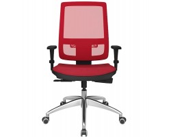 Cadeira Presidente Encosto em Tela  com  sistema Syncron e Apoio de Braço modelo 3D